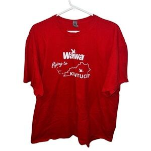 Wawa “Flying to Kentucky” Gildan 2XL Red Graphic Tee